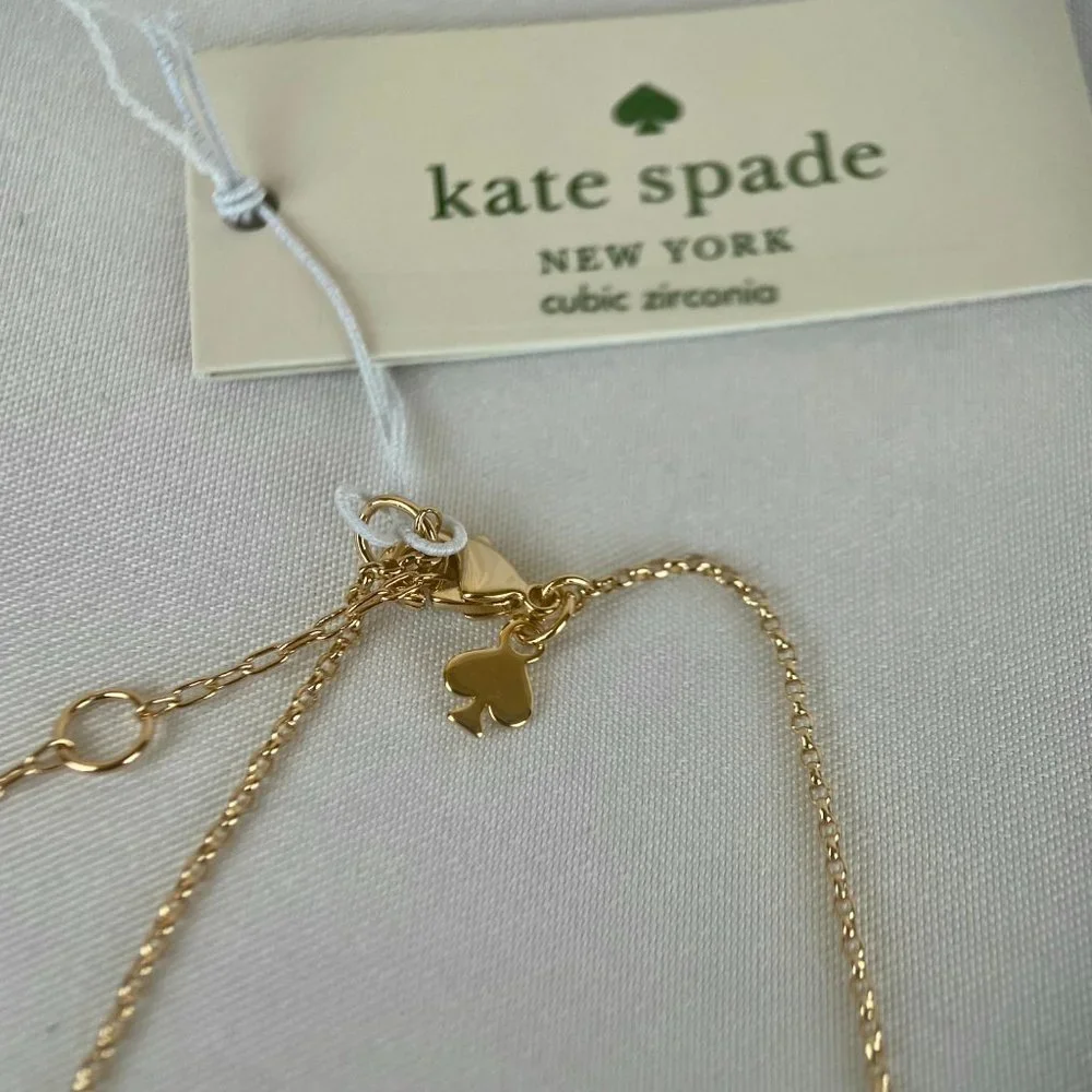 Kate Spade - Yours Truly Pave Heart Mini Pendant Necklace - Picture 4 of 6